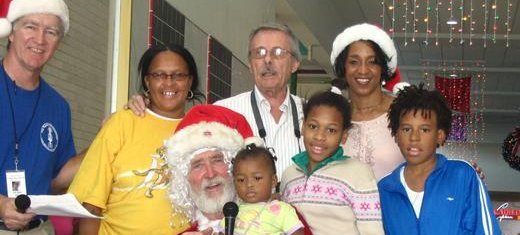 Distributing toys to the children in a shelter for Hurricane Katrina victims, USA