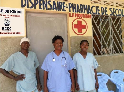 Initial free dispensary and first aid outpost