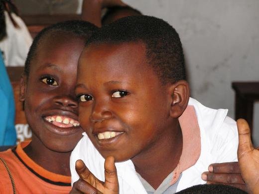 The kids are so happy to be able to attend school