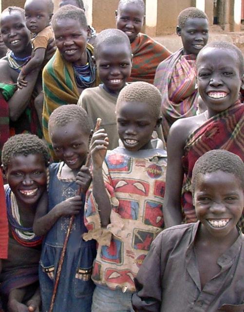 Beautiful smiles of the Ik