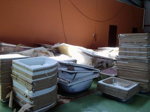 Donated bathroom sinks