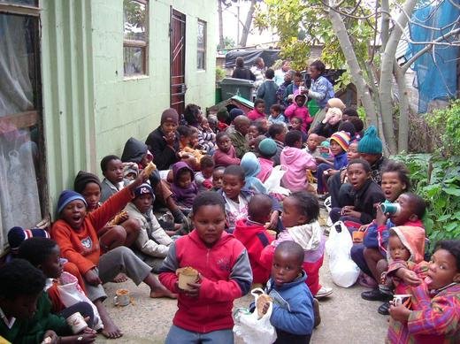 Helping Hand, Cape Town: Children at the soup kitchen