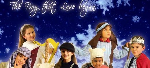Children perform a Christmas play, UK