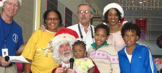 Distributing toys to the children in a shelter for Hurricane Katrina victims, USA