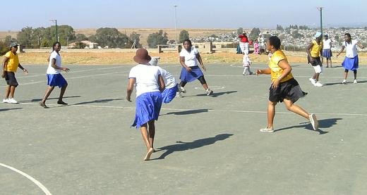 Netball Team in Action