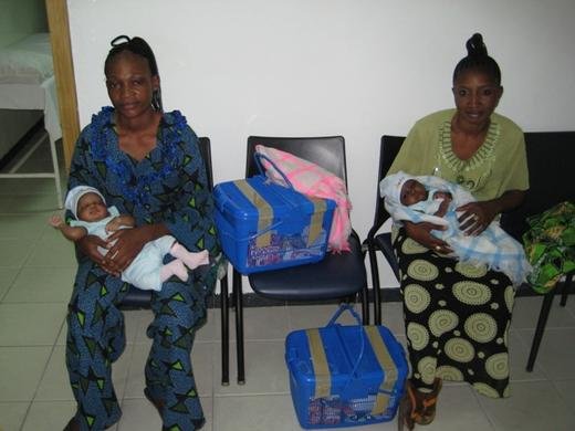 New mothers with babies delivered at the Family Care Ikota Clinic