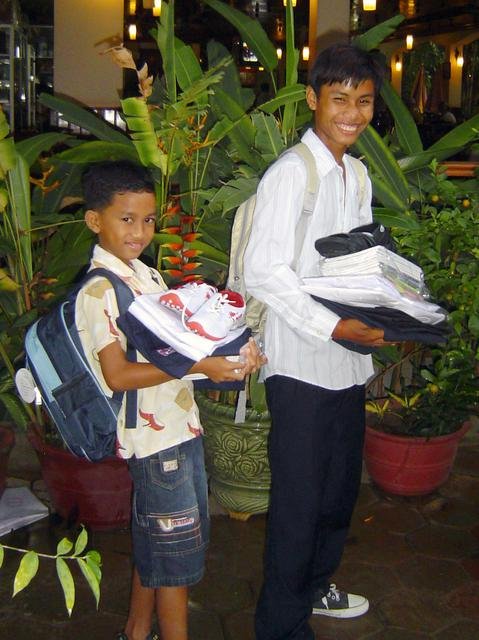 Sponsored school children in Siem Reap, Cambodia