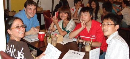 Teacher_and_students_at_Taipei_English_Corner.JPG