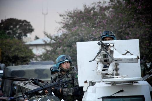 The UN on patrol in Haiti